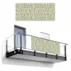 Grafisch - Patroon - Groen Balkonbeschermer Duitsland klein 596 -3d