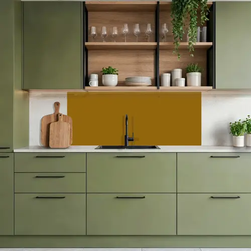 Goud - Luxe - Interieur keuken achterwand 2 middel 871 -sfeer3