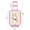 Bohemian paard in pastel kleuren Kinderkoffer - Roze klein -productfoto_formaten