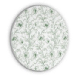 Bloemen - Getekend - Groen Akoestische PET Vilt - Rond klein 838 -3d