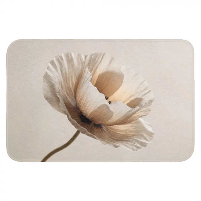 Bloem - Beige - Crème WCmat klein -3d