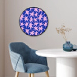 Modern - Sterren - Blauw Fotolijst rond zonder passe partout klein 856 -sfeer2