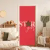 Star girl - Rood - Panter - Ster deurposter klein -sfeer2