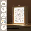 Alfabet - Educatief - Letters leren voor kinderen - Wilde dieren - Kleurrijk Light Box met kabel (Kinderlampje) klein -USP_FR