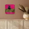 Kat - Baas - Roze - Tijgerprint plexiglas 5mm klein -sfeer5