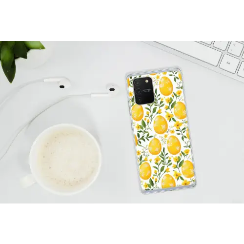 Bloemen - Paaseieren - Geel Telefoonhoesje Samsung Galaxy S10 Lite klein -oordopS10Lite