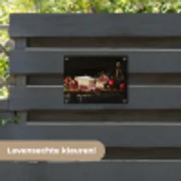 Stilleven - Vintage - Borrelplank tuinposter los doek klein -sfeer3