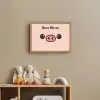 Varken - Roze - Minimalistisch Light Box met batterij (Wandlamp kind) middel -sfeer2_kind