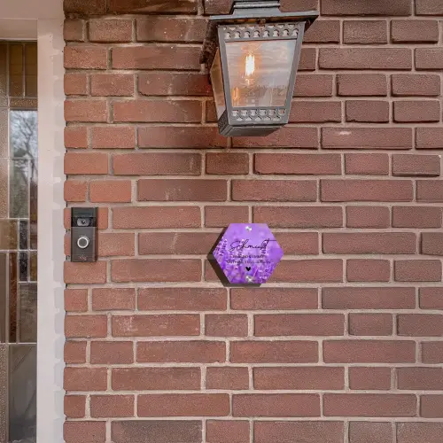 Lavendel - Sierlijk Naambord Hexagon klein -sfeer7-hexagon-XS