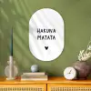Hakuna matata - Quotes - Spreuken Wandcirkel Ovaal Forex klein -sfeer2