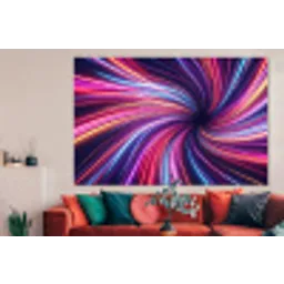 Abstract - Swirl - Futuristic - Neon forex 5mm xxl -woonkamer