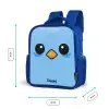 Kawai - Vogel - Blauw Kinderrugzak - Blauw middel -productfoto_formaten