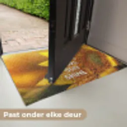 Zonnebloem - Close up - Geel - Quote Deurmat klein -USP_NL