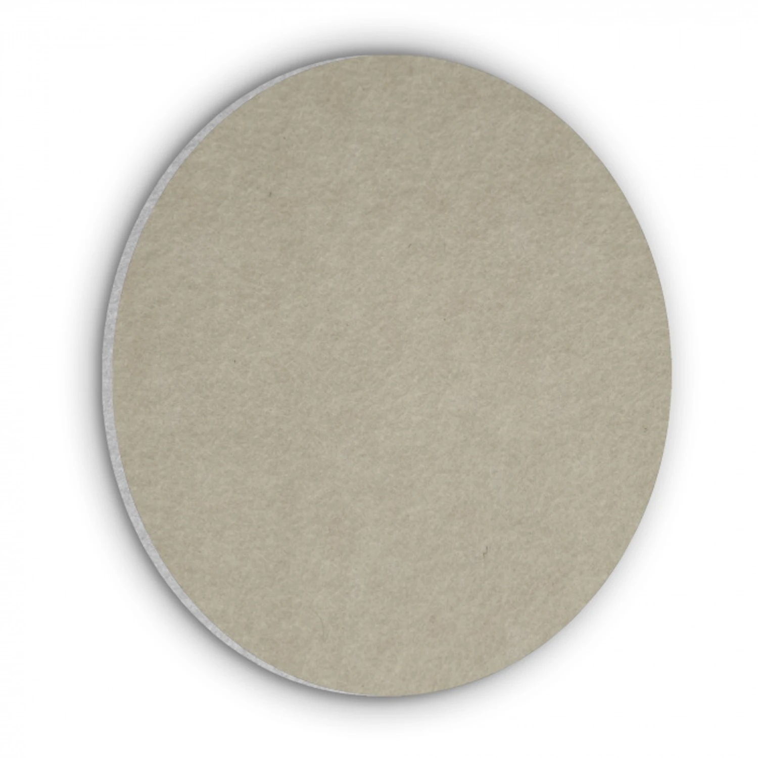 Taupekleur - Gewolkt textuur - Natuurlijk Akoestische PET Vilt - Rond klein 838 -3d