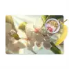 Bloesems - Wit - Zonnestralen -  Bloemblaadjes Placemat vinyl groot -zzzproduct_Kitchenyeah-website