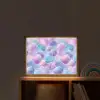 Schelpen - Paars - Blauw - Patroon Light Box met batterij (Wandlamp kind) middel -sfeer1_kind