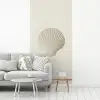 Schelp - Minimalistisch - Wit fotobehang vinyl groot -woonkamer