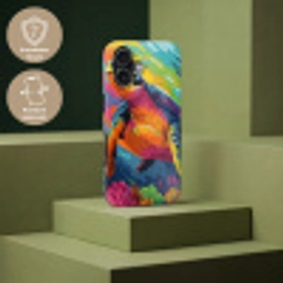 Koraal - Schildpad - Abstract - Water Toughcase MagSafe Apple iPhone 17 klein -USP_PrintM_DE