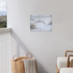 Duinen - Sneeuw - Strand - Winter - Serene tuinposter los doek klein -sfeer8