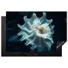 Zeewezen - Wit - Golven - Water Inductie beschermer vinyl 3mm klein -3d