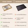 Minimalistisch - Lijnillustratie - Beige - Donkerblauw Dienblad Rechthoek middel -USP_VergelijkingDE