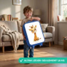 Baby giraffe Kinderkoffer - Blauw klein -sfeer2_FR