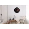 Wereldkaart - chocola - Smakelijke uitstraling Wandcirkel aluminium klein -woonkamer
