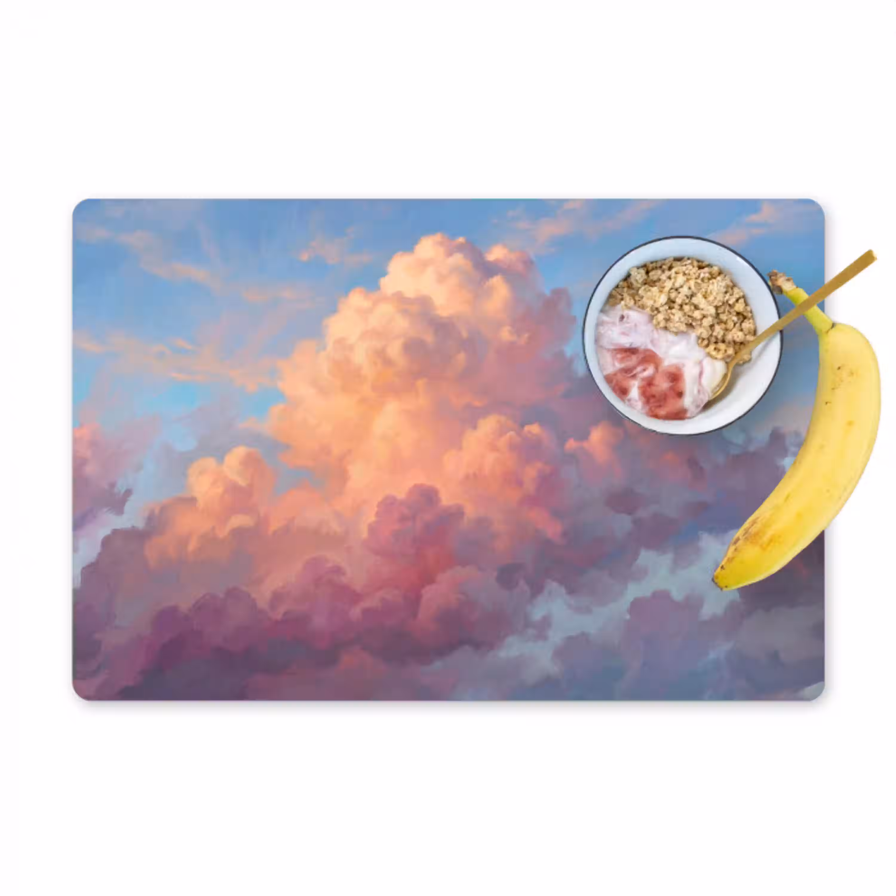 Wolken - Lucht - Natuur - Abstract - Kleurrijk Placemat vinyl groot -zzzproduct_Kitchenyeah-website