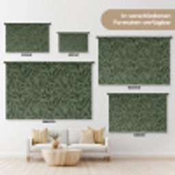 Bladeren - Organisch - Groen Wandkleed katoen klein 269 -tsfeer8_DE