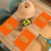 Slow down you're doing fine - Oranje - Simple Placemat vinyl groot -zzsfeer5_Kitchenyeah-website