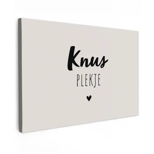 Knus plekje - Quotes - Tekst - Thuis Tuinposter op houten frame 2 cm dik klein -3d