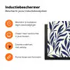 Bladeren - Klimop - Donkerblauw Inductie beschermer vinyl 3mm klein -zzzzzzz-td-ups