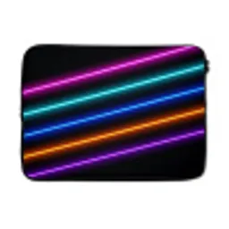Esthetiek - Retro - Neon laptophoes neopreen klein -3d