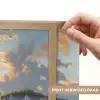 Zeilboot - Zon - Pier - Hout Light Box met batterij (Wandlamp) middel -USP_websiteprintNL