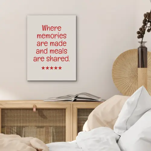 Quote - Sterren - Rood - Memories PET vilt klein -sfeer3
