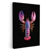 Kreeft - Paars - Roze - Zwart - Stippen - Lila KitchenYeah - Keuken - Canvas klein -3d