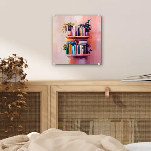 Planken - Boeken - Bladeren plexiglas 5mm klein -sfeer4