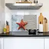 Zeester - Strand - Zee Inductie beschemer met haakjes klein -sfeer2