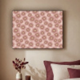 Gerbera - Bloemen - Roze Textielframe zwart klein 947 -sfeer1