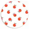 Oranje - Sinasappel - Bloemetje Wandcirkel plexiglas klein 852 -3d