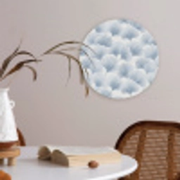 Waaier - Modern - Blauw Akoestische PET Vilt - Rond klein 838 -sfeer3