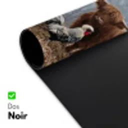 Boerderijdieren - Groep - Mist - Natuur - Rustiek Muismat XXL klein -zsfeer2_frans