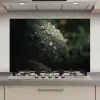 Blad - Groen - Nerven - Regendruppels keuken achterwand spatscherm klein -3d_website