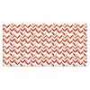 Strepen - Rood - Wit - Patroon Muismat XXL klein 681 -3d_leeg