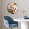 Vormen - Rond - Bladeren - Beige Fotolijst rond zonder passe partout klein -sfeer2