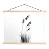 Minimalistisch - Stelen - Wit textielposter latten blank klein -3d