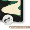 Abstract - Camouflage - Groen Textielframe zwart klein -USP_ophangsysteemNL