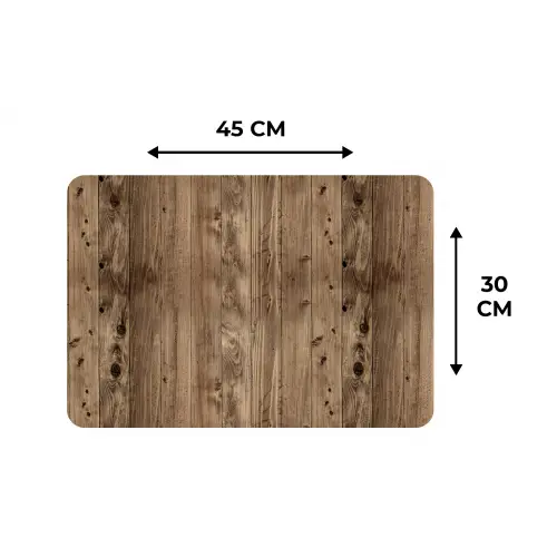 Eikenhout - Patronen - Planken Placemat vinyl groot 368 -specs