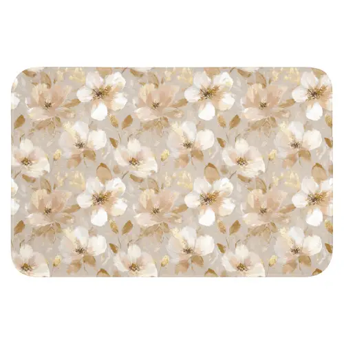 Bloemen - artistiek - Goud Badmat klein 997 -3d