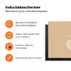 Perzik - Lijntekening - Pit - Beige Inductie beschermer vinyl 3mm klein -zzzzzzz-td-ups